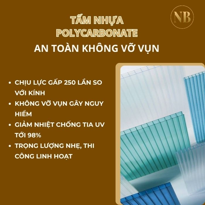 Đặc điểm nổi bật về độ bền của tấm nhựa Polycarbonate