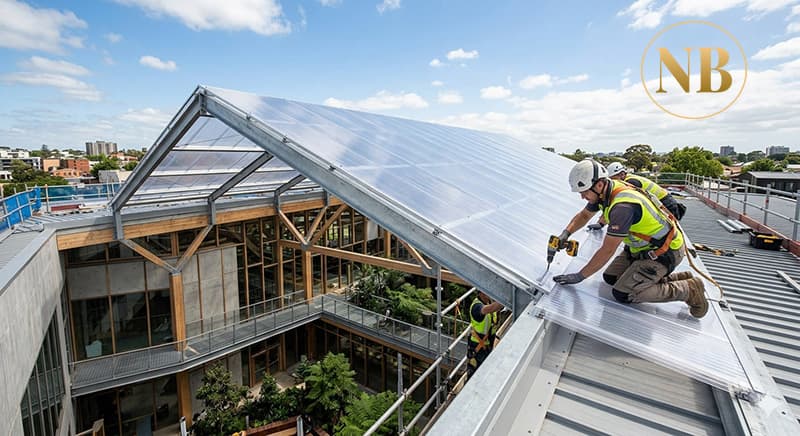 Ứng dụng tấm nhựa kính Polycarbonate trong xây dựng hiện đại